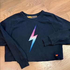Aviator Nation Black Lightning Bolt Sweatshirt